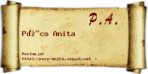 Pécs Anita névjegykártya